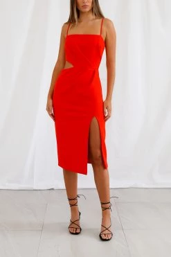 San Sloane Perrey Midi Dress