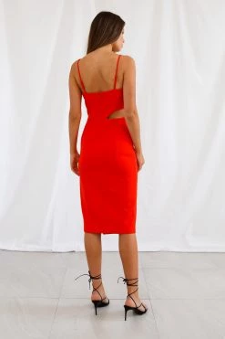 San Sloane Perrey Midi Dress