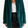 San Sloane Crawford Faux Fur Jacket Teal Green 2 San Sloane Crawford Faux Fur Jacket Teal Green