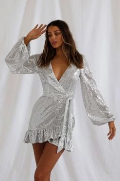 San Sloane Solaris Dress Silver