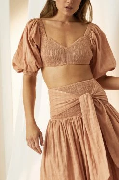 Mon Renn Sofia Midi Skirt Blush 9 Mon Renn Sofia Midi Skirt Blush