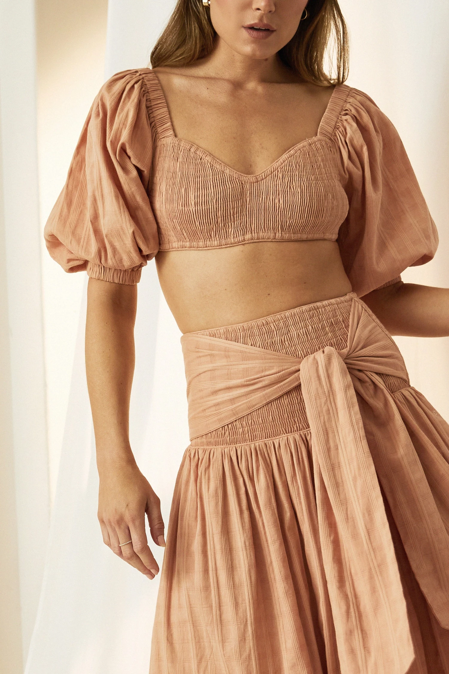 Mon Renn Sofia Midi Skirt Blush 6 Mon Renn Sofia Midi Skirt Blush