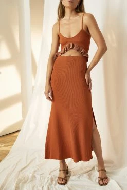 New Arrivals Mon Renn Calypso Knit Midi Dress