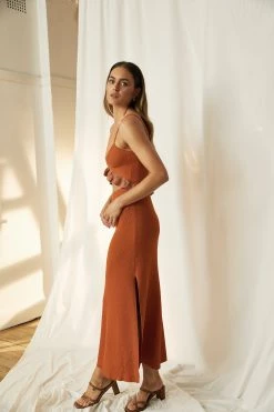 New Arrivals Mon Renn Calypso Knit Midi Dress