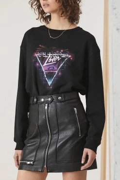 Ena Pelly New Yorker Leather Mini Skirt