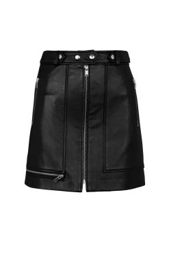 Ena Pelly New Yorker Leather Mini Skirt