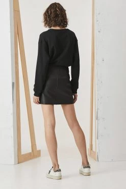 Ena Pelly New Yorker Leather Mini Skirt