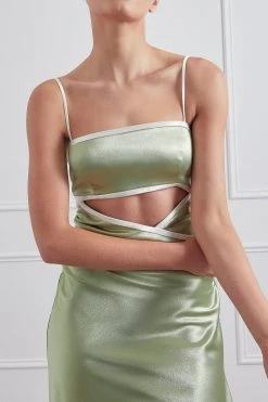 San Sloane Aliya Cut Out Midi Dress