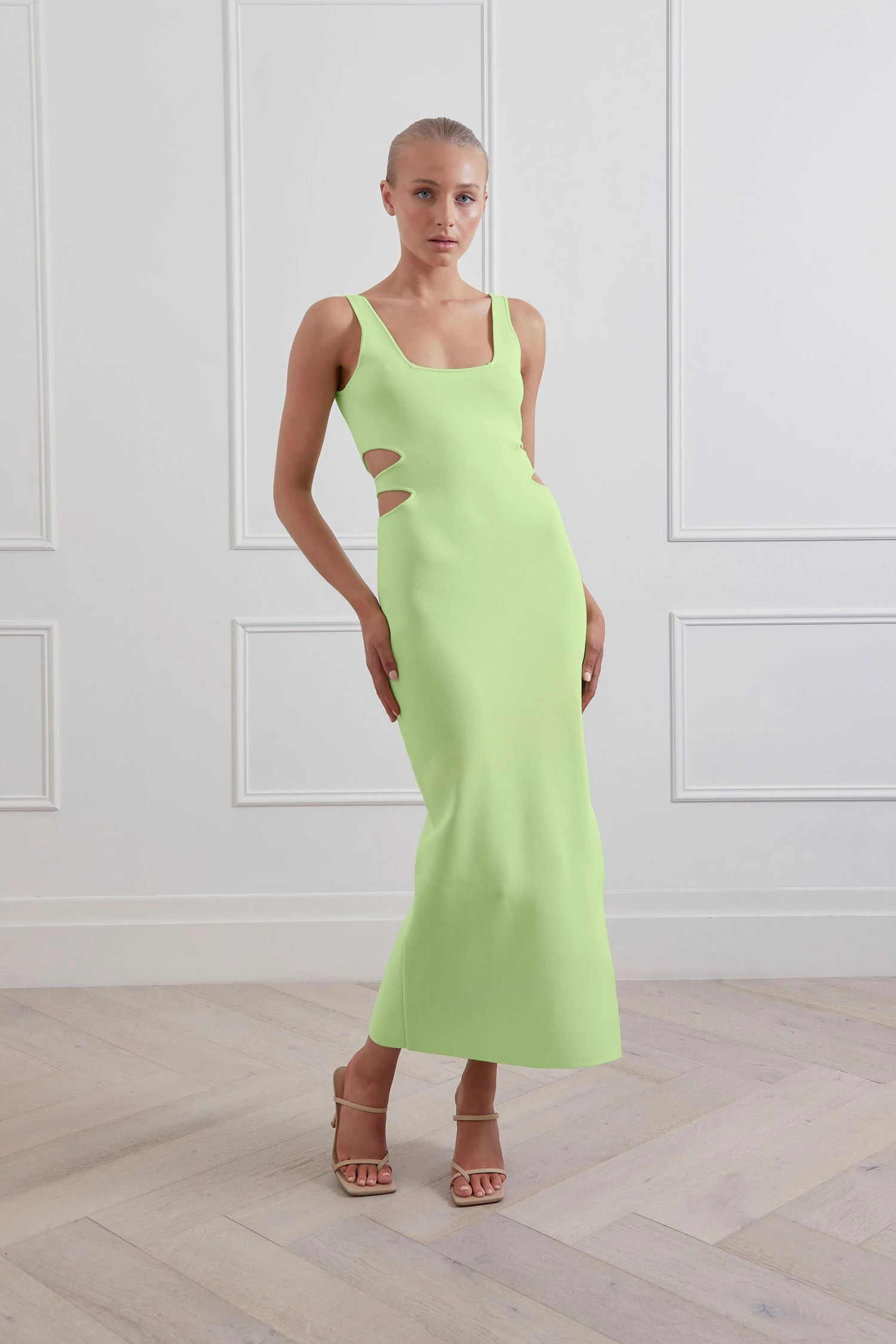 San Sloane Spencer Midi Dress Avocado 7 San Sloane Spencer Midi Dress Avocado