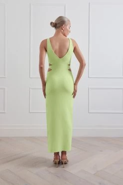 San Sloane Spencer Midi Dress Avocado 14 San Sloane Spencer Midi Dress Avocado