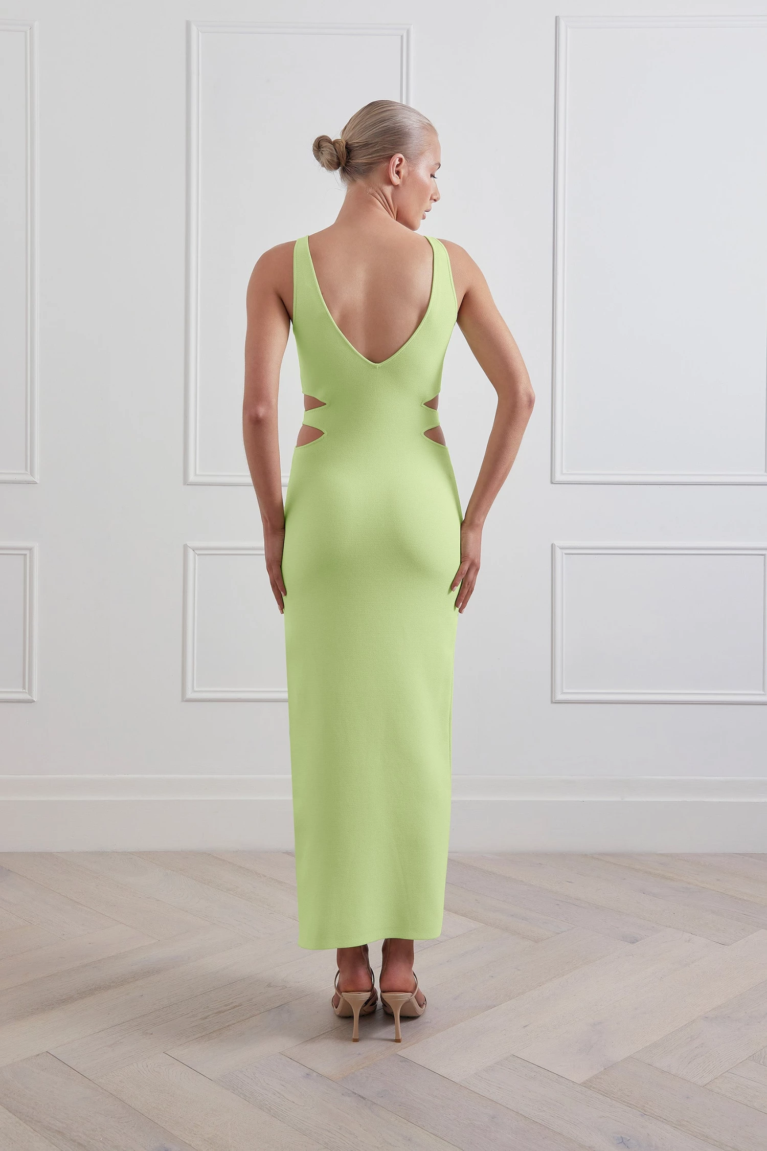 San Sloane Spencer Midi Dress Avocado 8 San Sloane Spencer Midi Dress Avocado