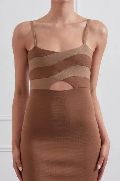 San Sloane Ezra Mini Dress Chocolate 9 San Sloane Ezra Mini Dress Chocolate