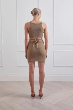 San Sloane Everly Boucle Wrap Tie Top Earth New Arrivals 10 San Sloane Everly Boucle Wrap Tie Top Earth New Arrivals