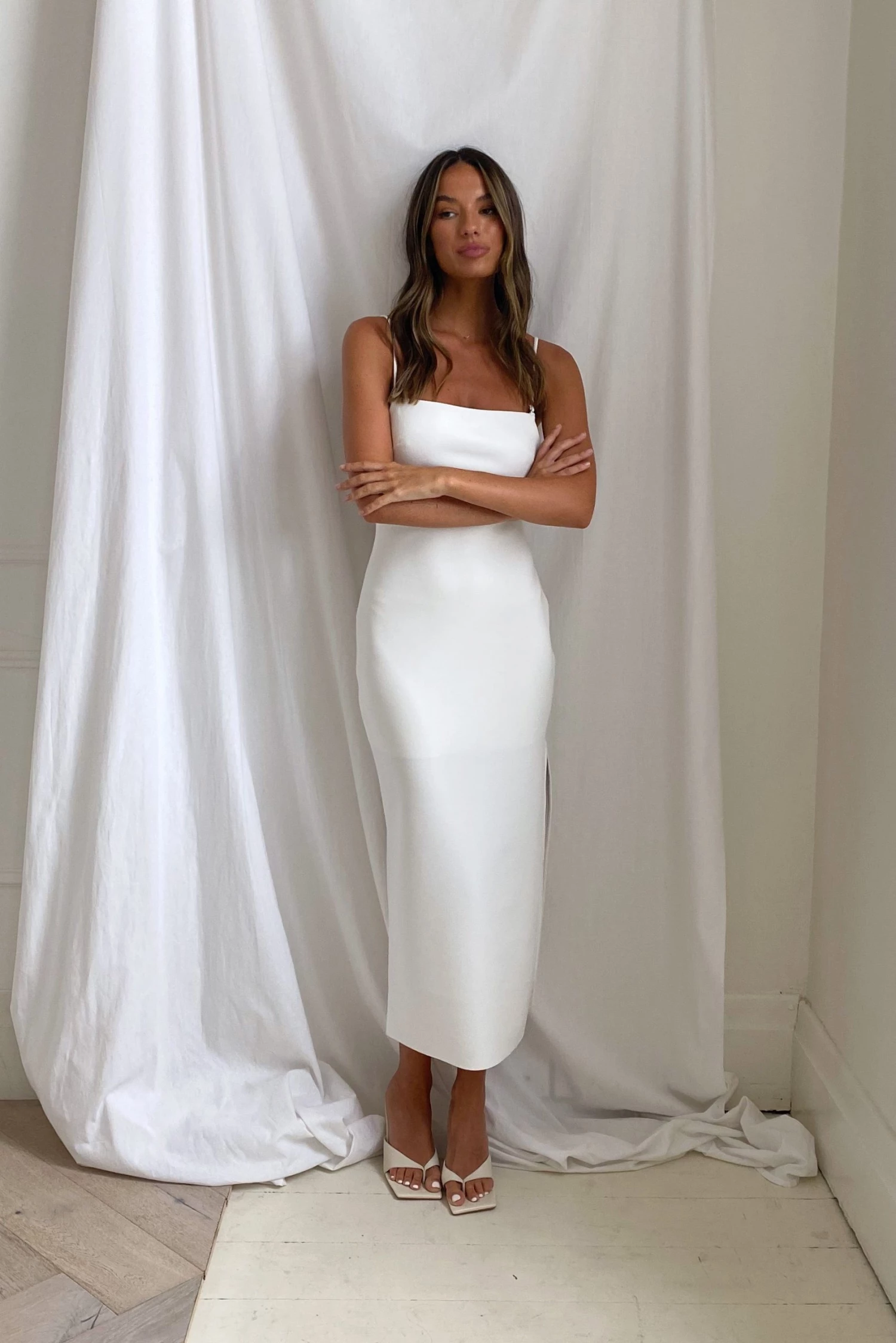 Bec And Bridge Elroy Midi Dress Ivory 3 Bec And Bridge Elroy Midi Dress Ivory