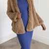 San Sloane Beau Faux Fur Jacket Toffee 2 San Sloane Beau Faux Fur Jacket Toffee