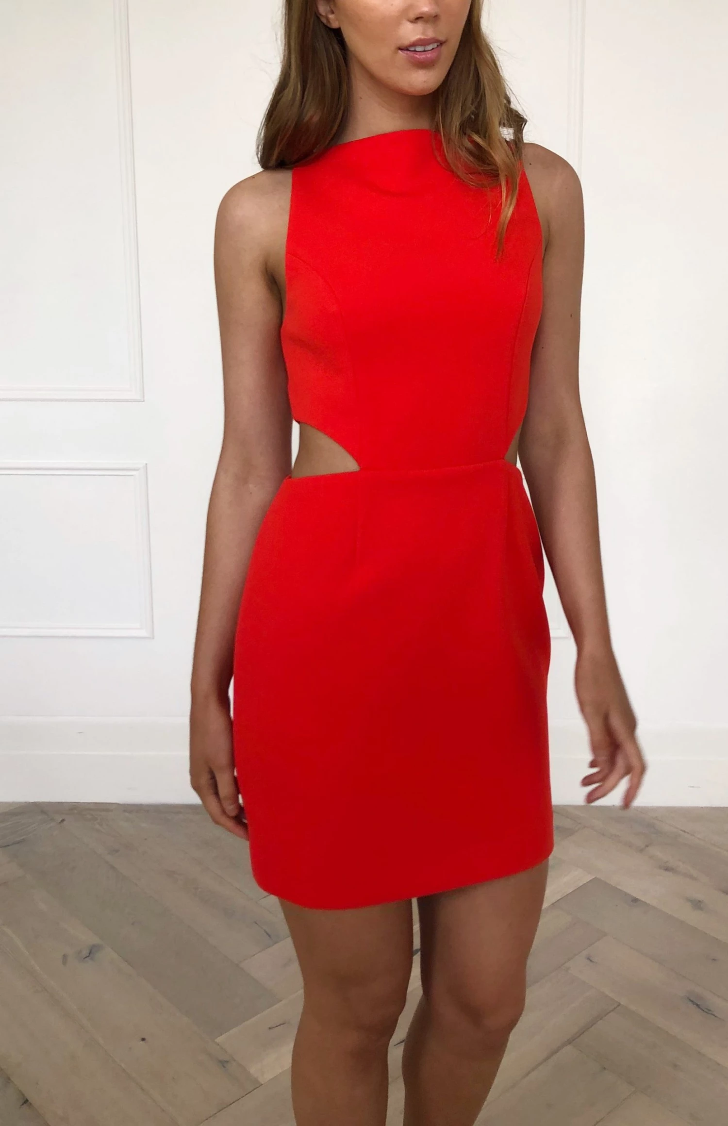 San Sloane Wallis Dress Vibrant Orange 6 San Sloane Wallis Dress Vibrant Orange