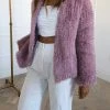 San Sloane Claudia Faux Fur Jacket Rose 2 San Sloane Claudia Faux Fur Jacket Rose