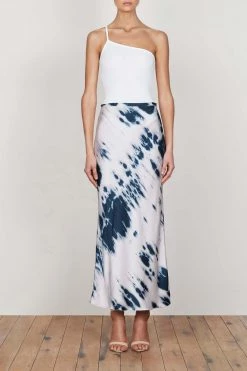 Shona Joy Palmer Bias Midi Skirt