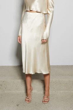Bec And Bridge Sylvie Midi Skirt Oyster