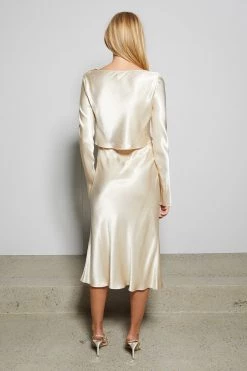 Bec And Bridge Sylvie Midi Skirt Oyster