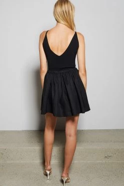 Bec And Bridge Bobbie V Neck Top Black