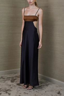 Bec And Bridge Agatha Cut Out Midi Dress Black