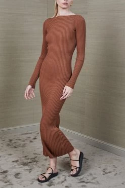 Bec And Bridge Adele Midi Dress Chocolate