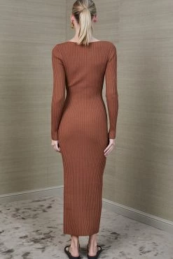 Bec And Bridge Adele Midi Dress Chocolate