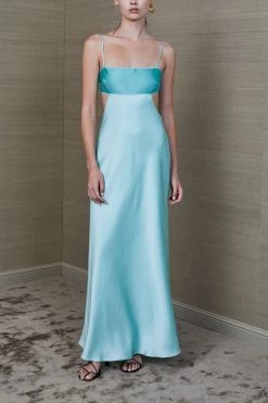 Bec And Bridge Agatha Cut Out Midi Dress Mint