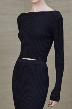 Bec And Bridge Eden LS Knit Top Black