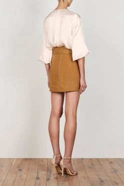 Shona Joy Eames Utility Mini Skirt Nutmeg
