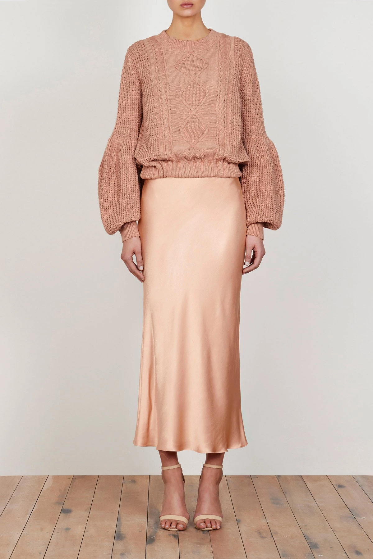 Shona Joy Seidler Balloon Sleeve Blouson Knit 4 Shona Joy Seidler Balloon Sleeve Blouson Knit