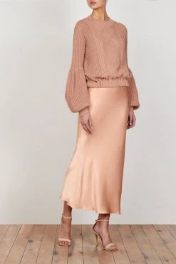 Shona Joy Wright Bias Midi Skirt