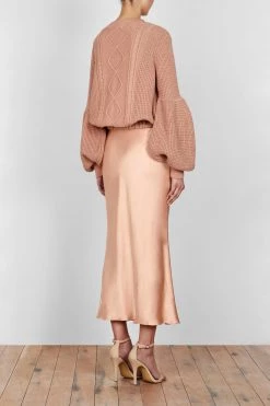 Shona Joy Wright Bias Midi Skirt