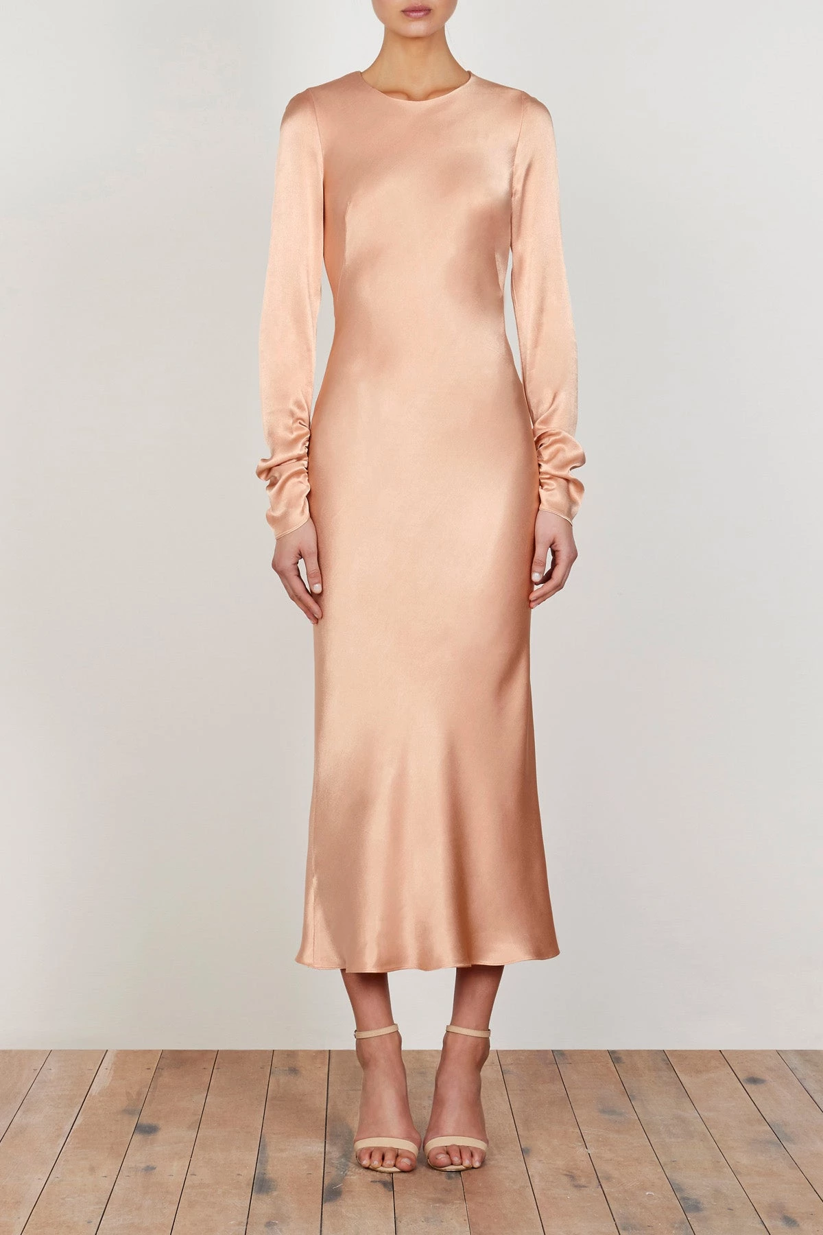 Shona Joy Wright Long Sleeve Bias Midi 3 Shona Joy Wright Long Sleeve Bias Midi