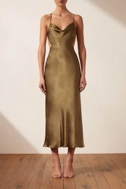 Shona Joy Thalia Bias Cut Midi Dress