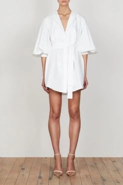 Shona Joy ShonaJoy Grant Balloon Sleeve Shirt Dress