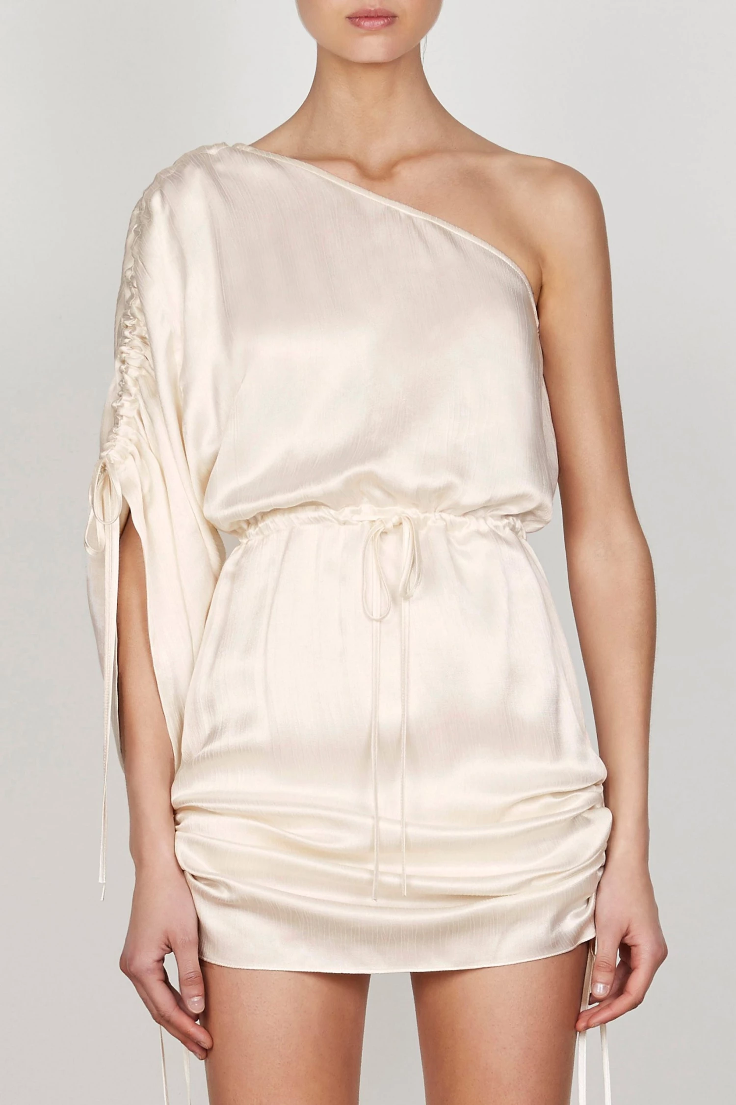 Shona Joy Dalton One Shoulder Ruched Mini 4 Shona Joy Dalton One Shoulder Ruched Mini