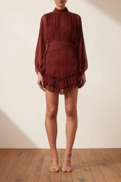 New Arrivals Shona Joy Safira Long Sleeve Mini Dress