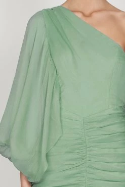 Shona Joy Desi One Shoulder Ruched Mini