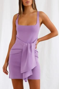 San Sloane Leora Dress Violet