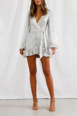 San Sloane Solaris Dress Silver
