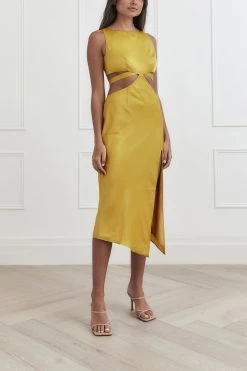 San Sloane Simone Midi Dress Sunshine