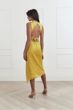 San Sloane Simone Midi Dress Sunshine