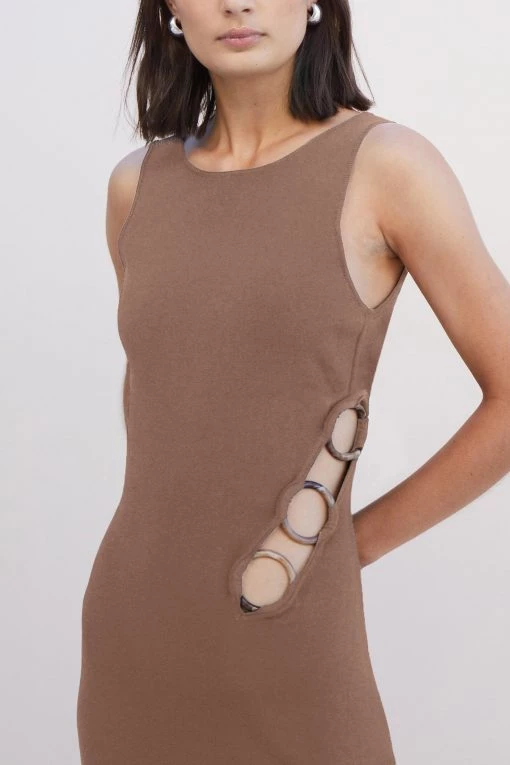 Suboo Dylan Ring Side Knit Midi Dress New Arrivals