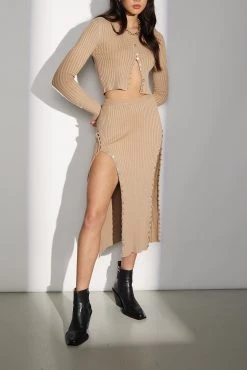 Sovere Aspect Knit LS Top Biscuit 11 Sovere Aspect Knit LS Top Biscuit