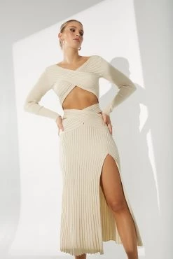 Sets Sovere Honour Reversible Knit Top Sand