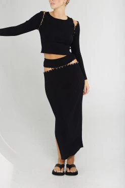 Sovere Restless Knit Midi Skirt