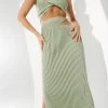 Sets Sovere Pivot Knit Midi Skirt Spearmint