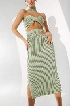 Sets Sovere Pivot Knit Midi Skirt Spearmint